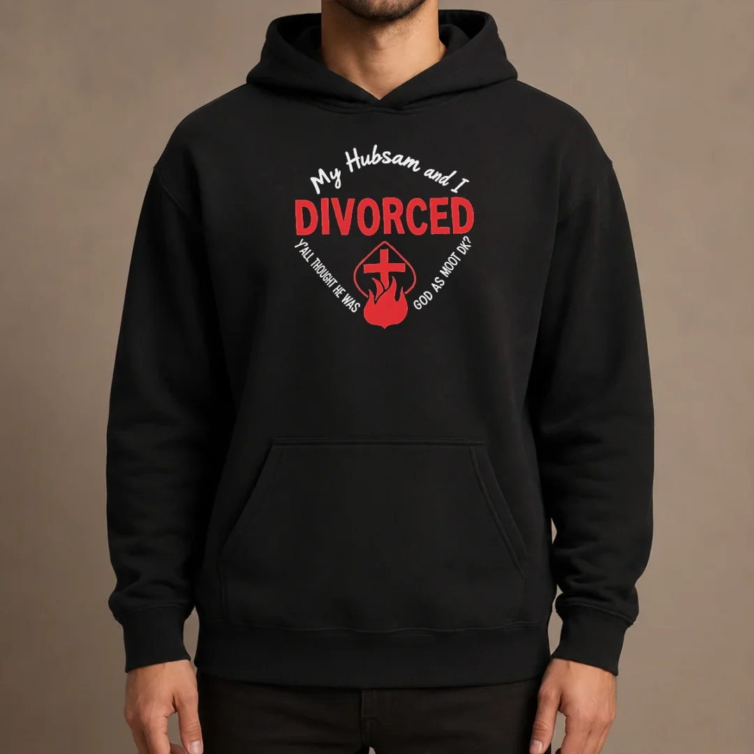 hot-my-hubsam-and-i-divorced-y-all-thought-he-was-god-as-moot-dk-hoodie Hot My Hubsam And I Divorced Y'All Thought He Was God As Moot DK Hoodie in dark color with front pocket and drawstrings
