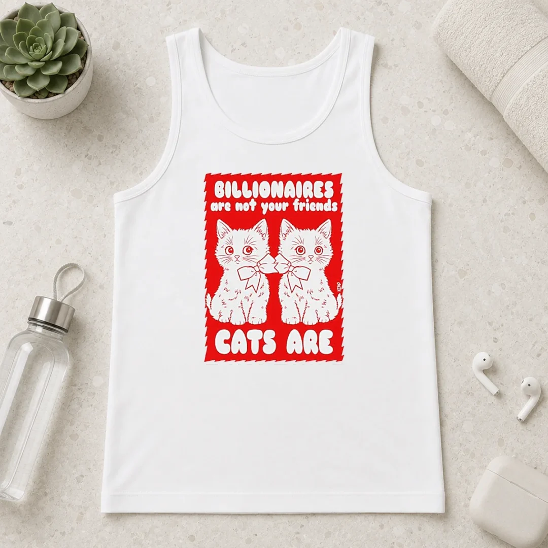 hot-nice-billionaires-are-not-your-friends-cats-are-kitten-tank-top Hot Nice Billionaires Are Not Your Friends Cats Are Kitten Tank Top
