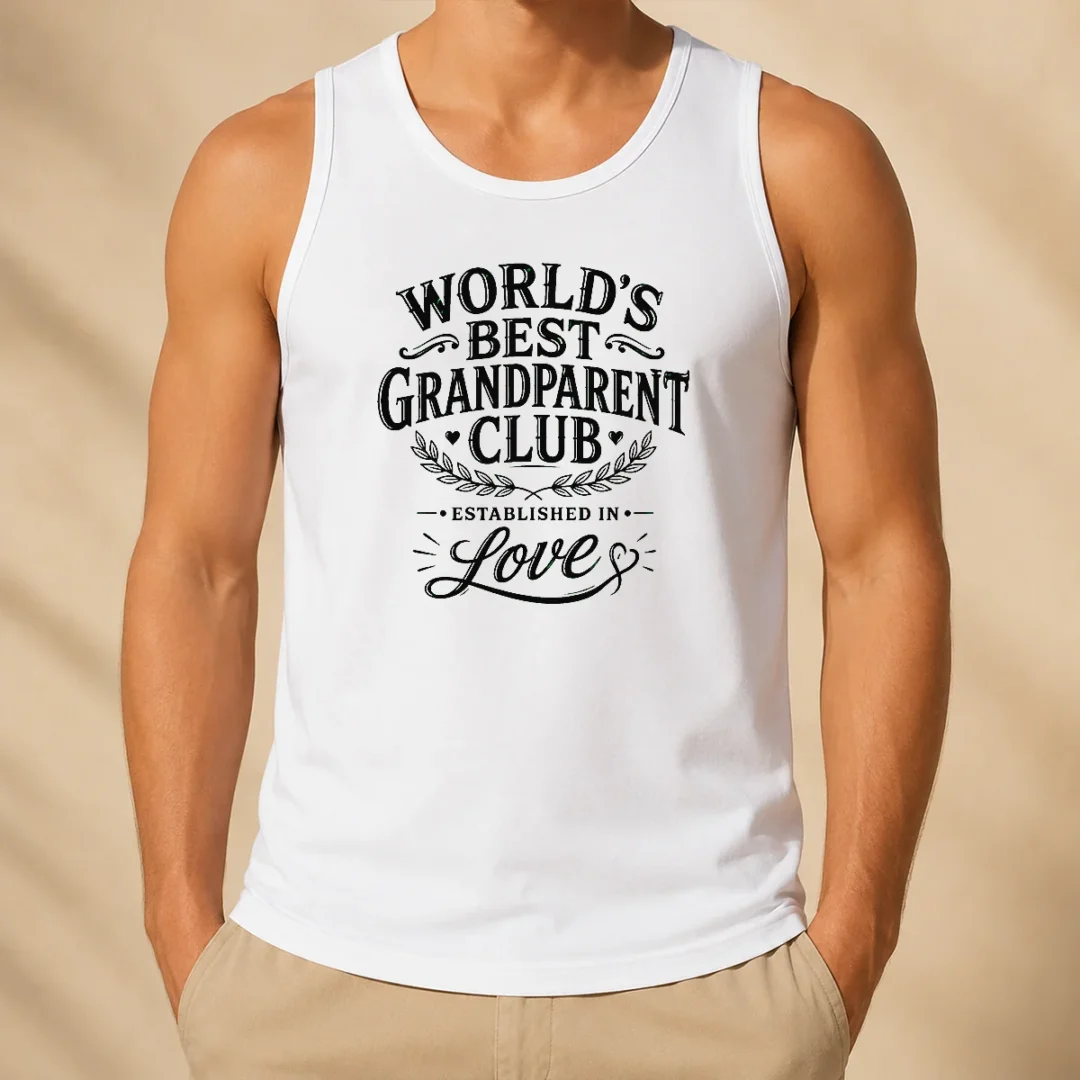 hot-nice-grandparents-day-worlds-best-club-line-art-tank-top Hot Nice Grandparents Day Worlds Best Club Line Art Tank Top