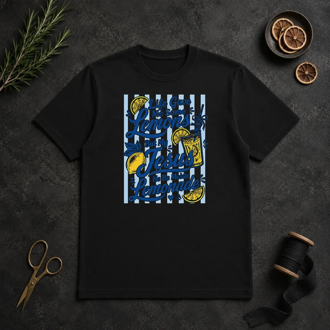 Hot Nice Life Gave Me Lemons Jesus Makes Lemonade Black t shirt Hot Nice Life Gave Me Lemons Jesus Makes Lemonade Black