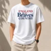 Hot Official England Is Braves Country t shirt in classic crew neck style with bold graphic print