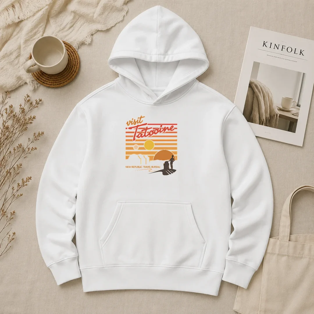 Hot Original Visit Tatooine Travel Bureau Hoodie Hot Original Visit Tatooine Travel Bureau Hoodie