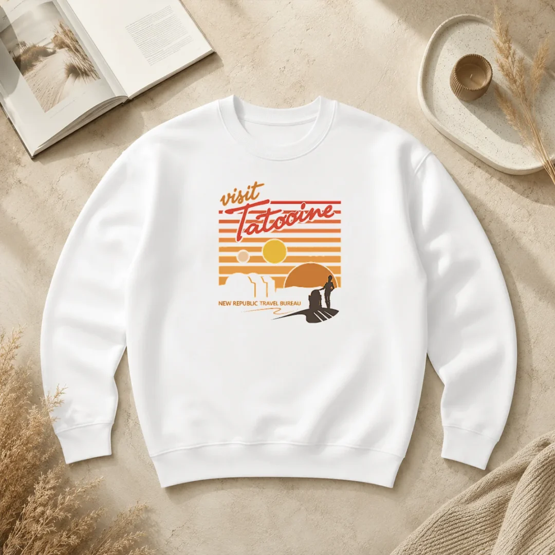 Hot Original Visit Tatooine Travel Bureau Sweater Hot Original Visit Tatooine Travel Bureau Sweater