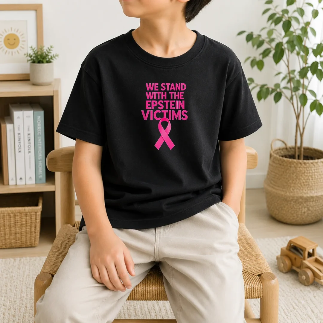 hot-original-we-stand-with-the-epstein-victims-pink-ribbon-kids-t-shirt-kid-t-shirt Hot Original We Stand With The Epstein Victims Pink Ribbon Kids T-Shirt