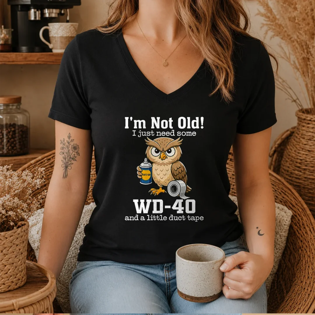 hot-owl-meme-wd-40-and-duct-tape-v-neck-shirt Hot Owl Meme WD 40 And Duct Tape V-Neck Shirt