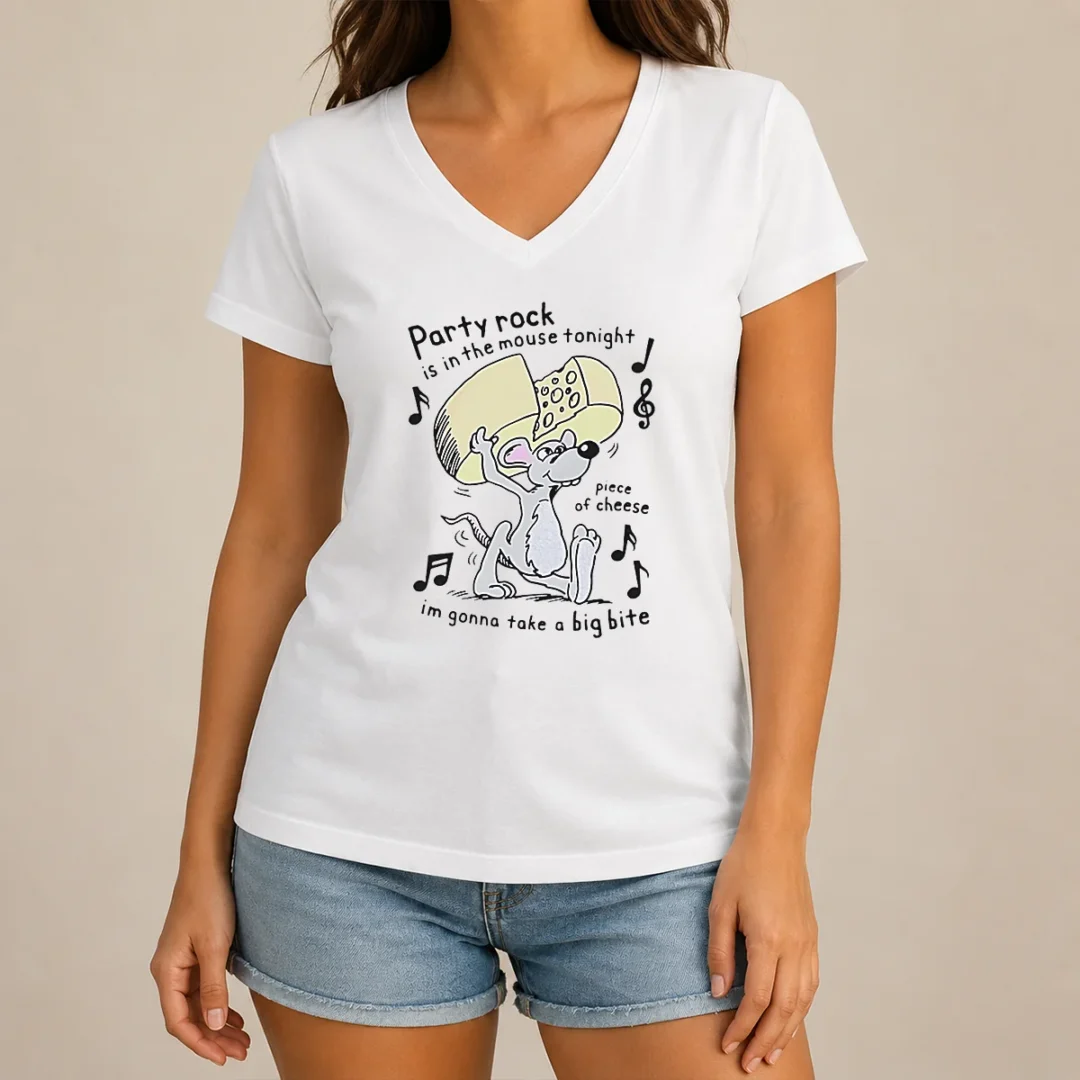 hot-party-rock-is-in-the-mouse-tonight-piece-of-cheese-im-gonna-take-a-big-bite-v-neck-shirt Hot Party Rock Is In The Mouse Tonight Piece Of Cheese Im Gonna Take A Big Bite V-Neck Shirt