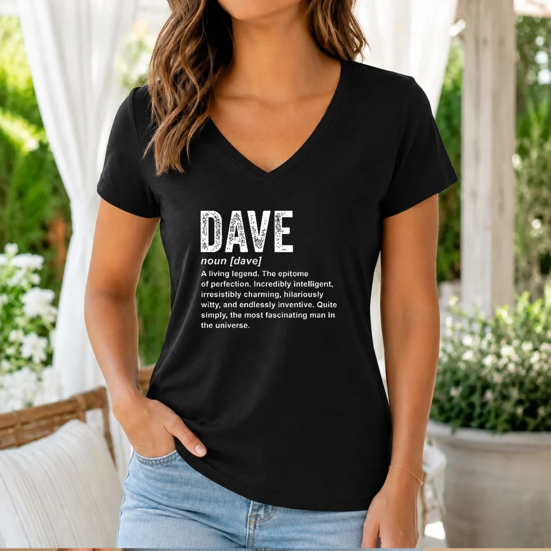 hot-personalized-definition-funny-dave-v-neck-shirt-1 Hot Personalized Definition Funny Dave V-Neck Shirt
