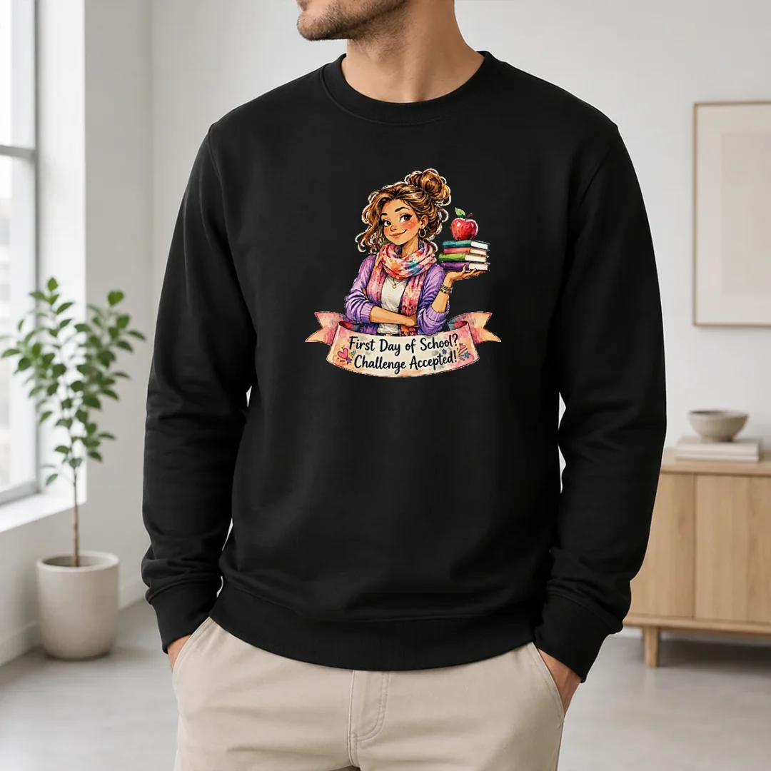 Hot Premium Back To School Funny Teacher Girls Watercolor Graphic Sweater Hot Premium Back To School Funny Teacher Girls Watercolor Graphic Sweater