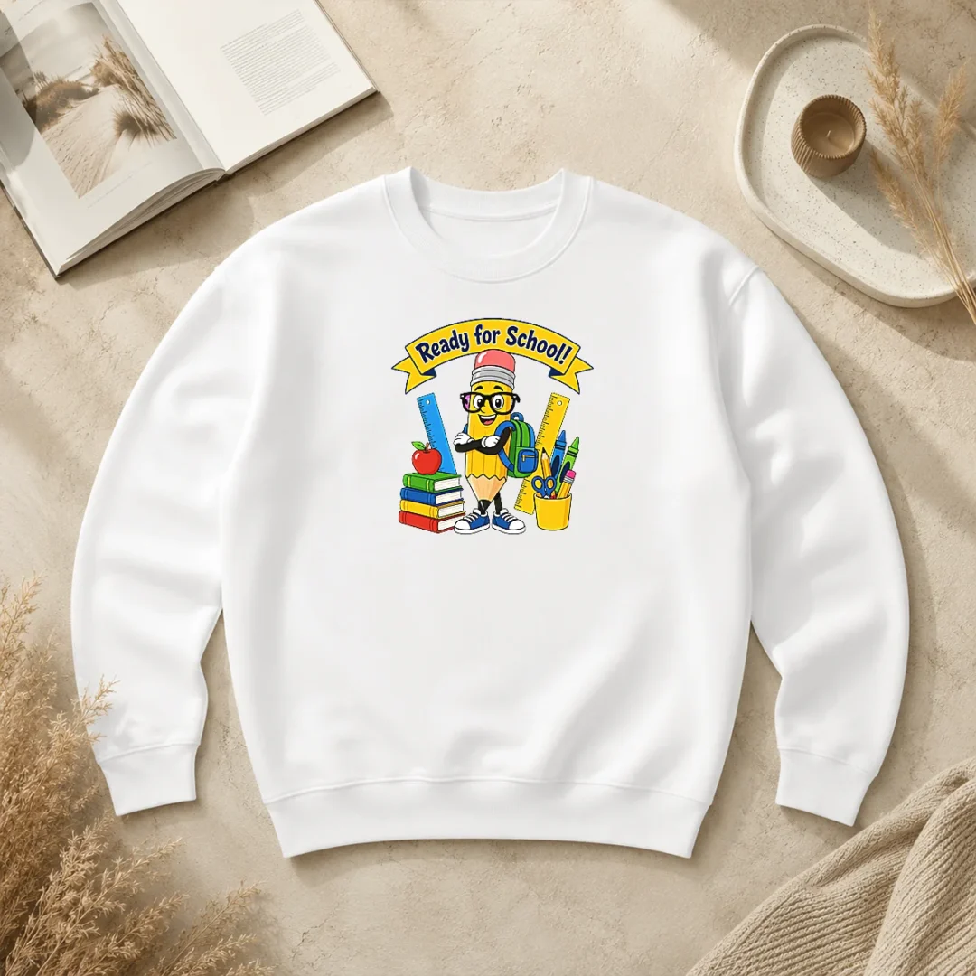 Hot Premium Back To School Ready For School Vector Sweater Hot Premium Back To School Ready For School Vector Sweater