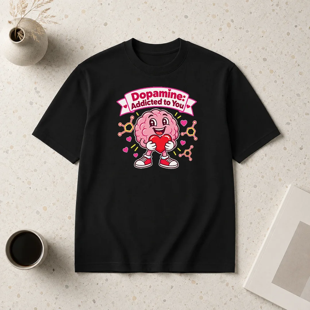 hot-premium-cute-dopamine-addicted-to-you-love-t-shirt Hot Premium Cute Dopamine Addicted To You Love