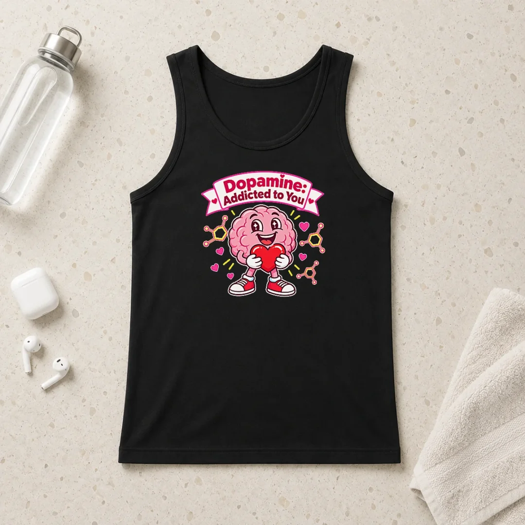 hot-premium-cute-dopamine-addicted-to-you-love-tank-top Hot Premium Cute Dopamine Addicted To You Love Tank Top