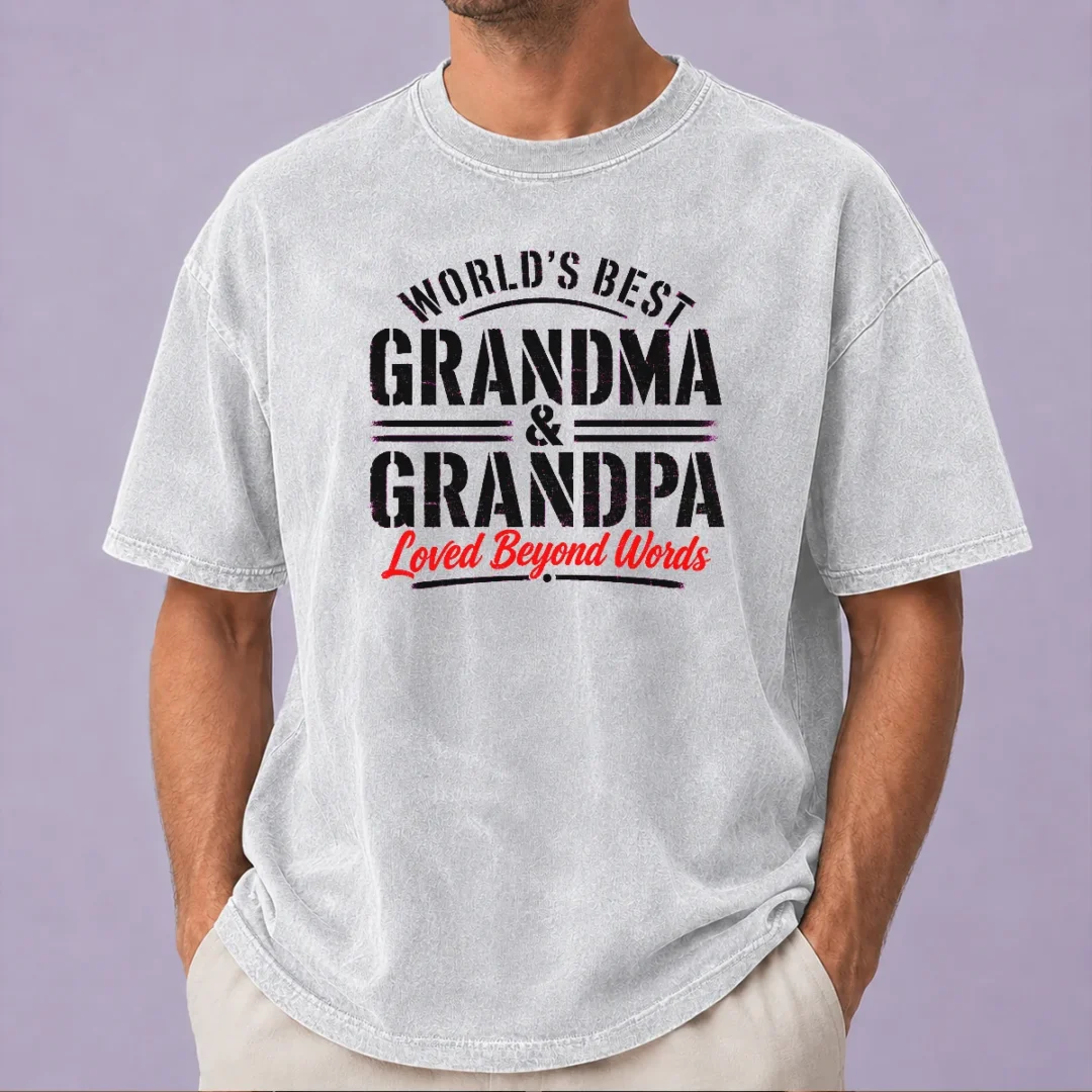 hot-premium-grandparents-day-stencil-worlds-best-grandma-grandp-washed-t-shirt Hot Premium Grandparents Day Stencil Worlds Best Grandma Grandp Washed T-Shirt