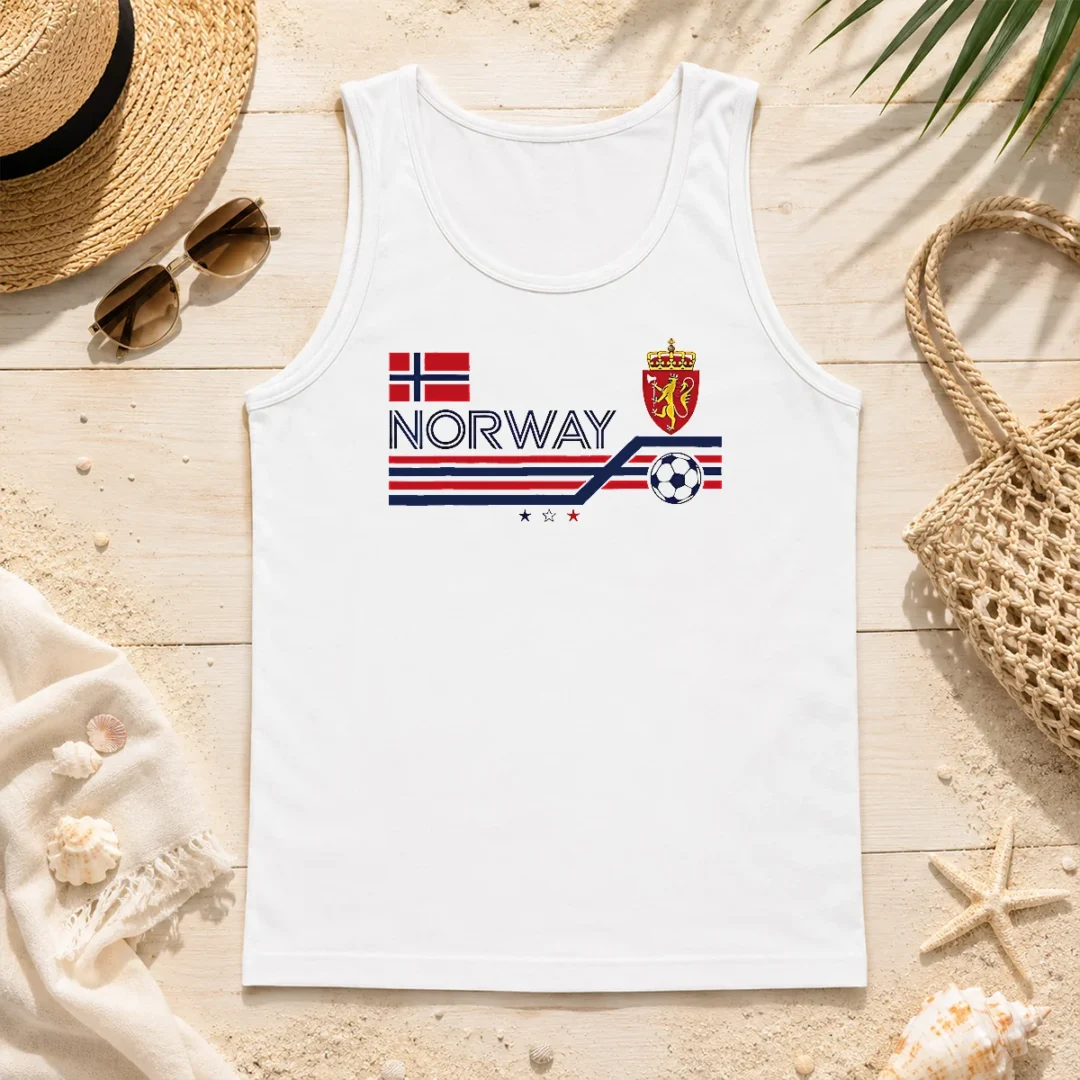 Hot Premium Norway National Football Team Soccer Tank Top Hot Premium Norway National Football Team Soccer Tank Top