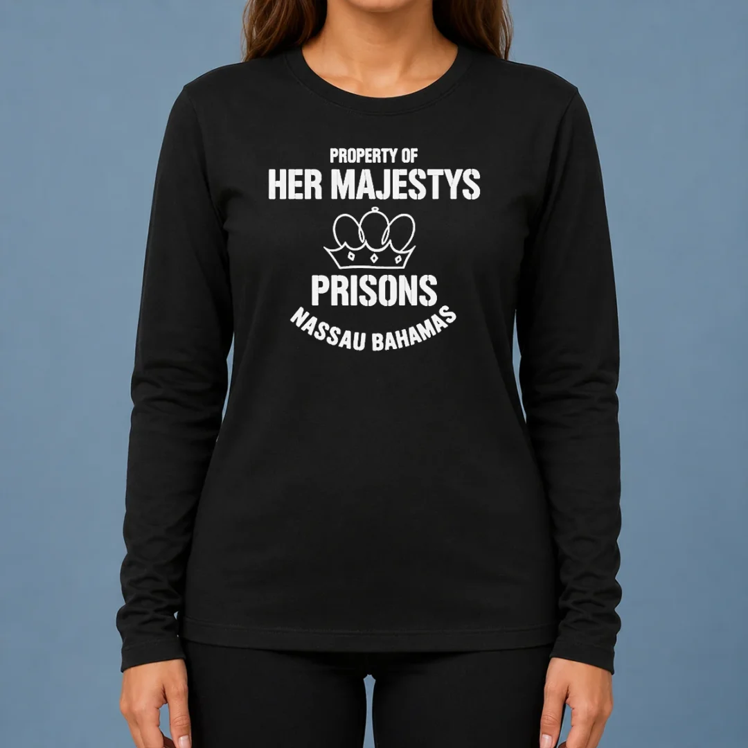 hot-premium-property-of-her-majestys-prisons-nassau-bahamas-long-sleeve-shirt Hot Premium Property Of Her Majestys Prisons Nassau Bahamas Long Sleeve Shirt