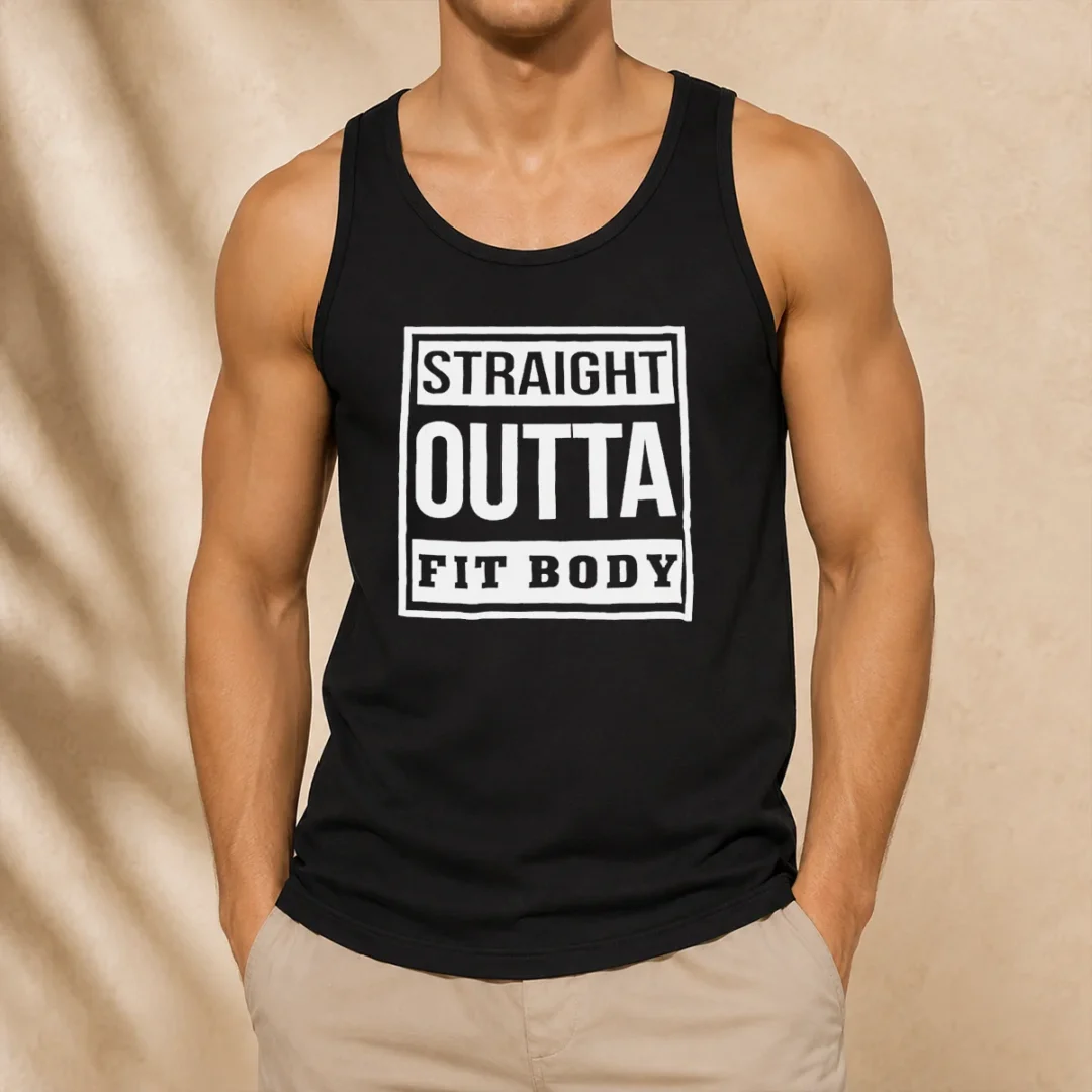 hot-premium-straight-outta-fit-body-parody-pop-quote-tank-top Hot Premium Straight Outta Fit Body Parody Pop Quote Tank Top