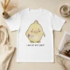 Hot Premium Yellow Chick Holding Knife I Am At My Limit t shirt in bright yellow featuring bold graphic on front