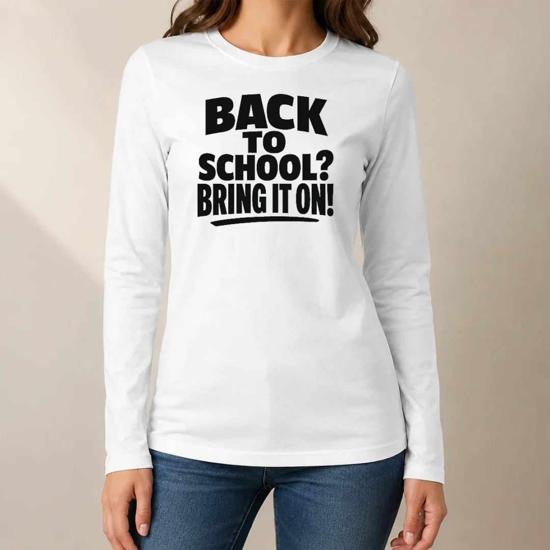 hot-pretty-back-to-school-proud-silhouette-long-sleeve-shirt Hot Pretty Back To School Proud Silhouette long sleeve shirt in black with bold white text and silhouette graphic