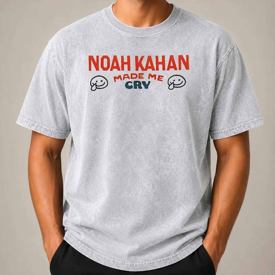 Hot Pretty Noah Kahan Made Me Cry Singer Songwriter Washed T Shirt Hot Pretty Noah Kahan Made Me Cry Singer Songwriter Washed T-Shirt