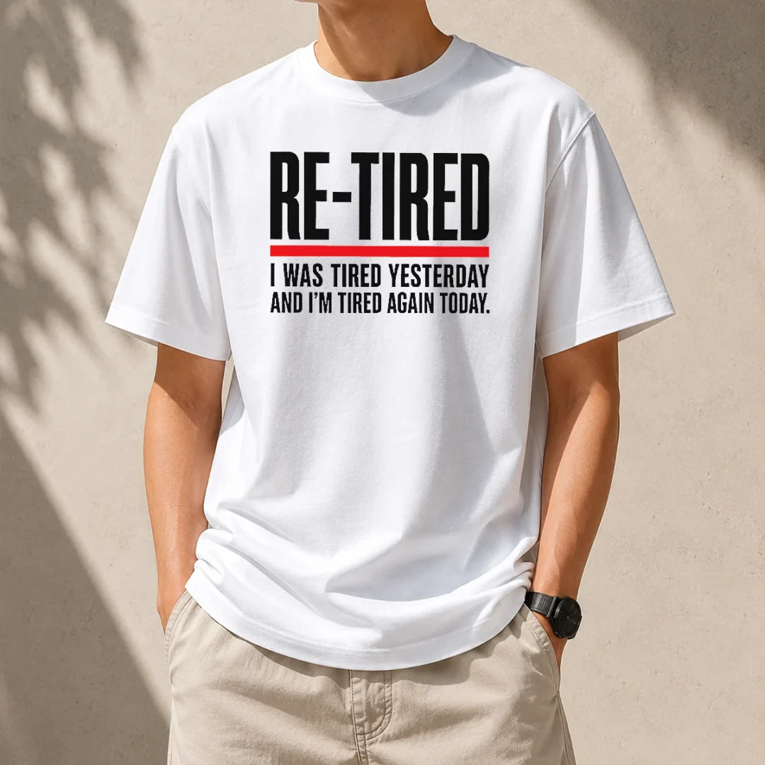 hot-re-tired-funny-office-burnout-graphic-geek-t-shirt-2-1 Hot RE TIRED Funny Office Burnout Graphic Geek