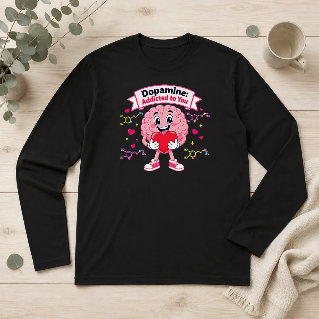 hot-romantic-dopamine-addicted-to-you-couples-long-sleeve-shirt Hot Romantic Dopamine Addicted To You Couples Long Sleeve Shirt