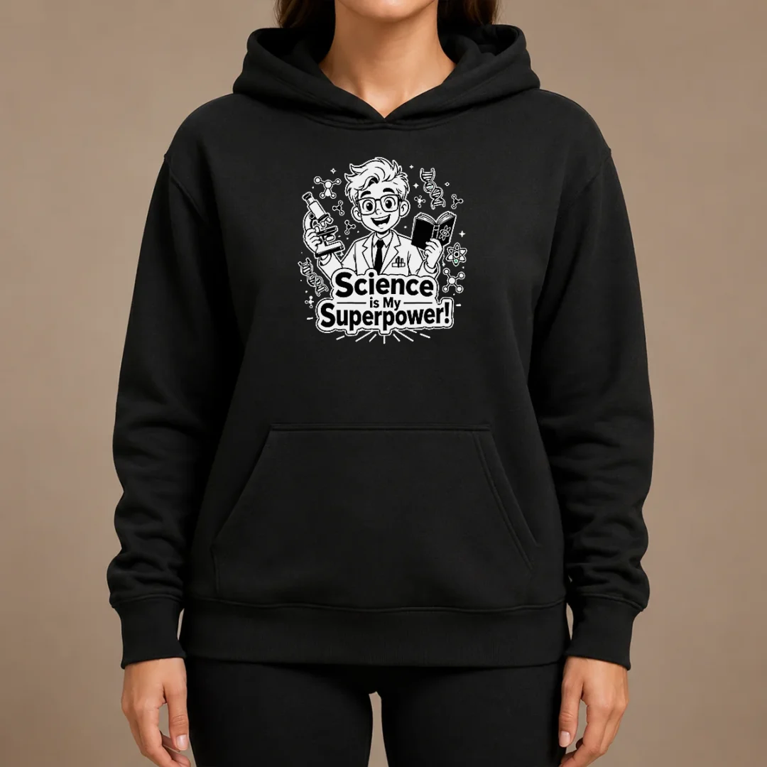 Hot Science Is My Superpower Line Art Hoodie Hot Science Is My Superpower Line Art Hoodie
