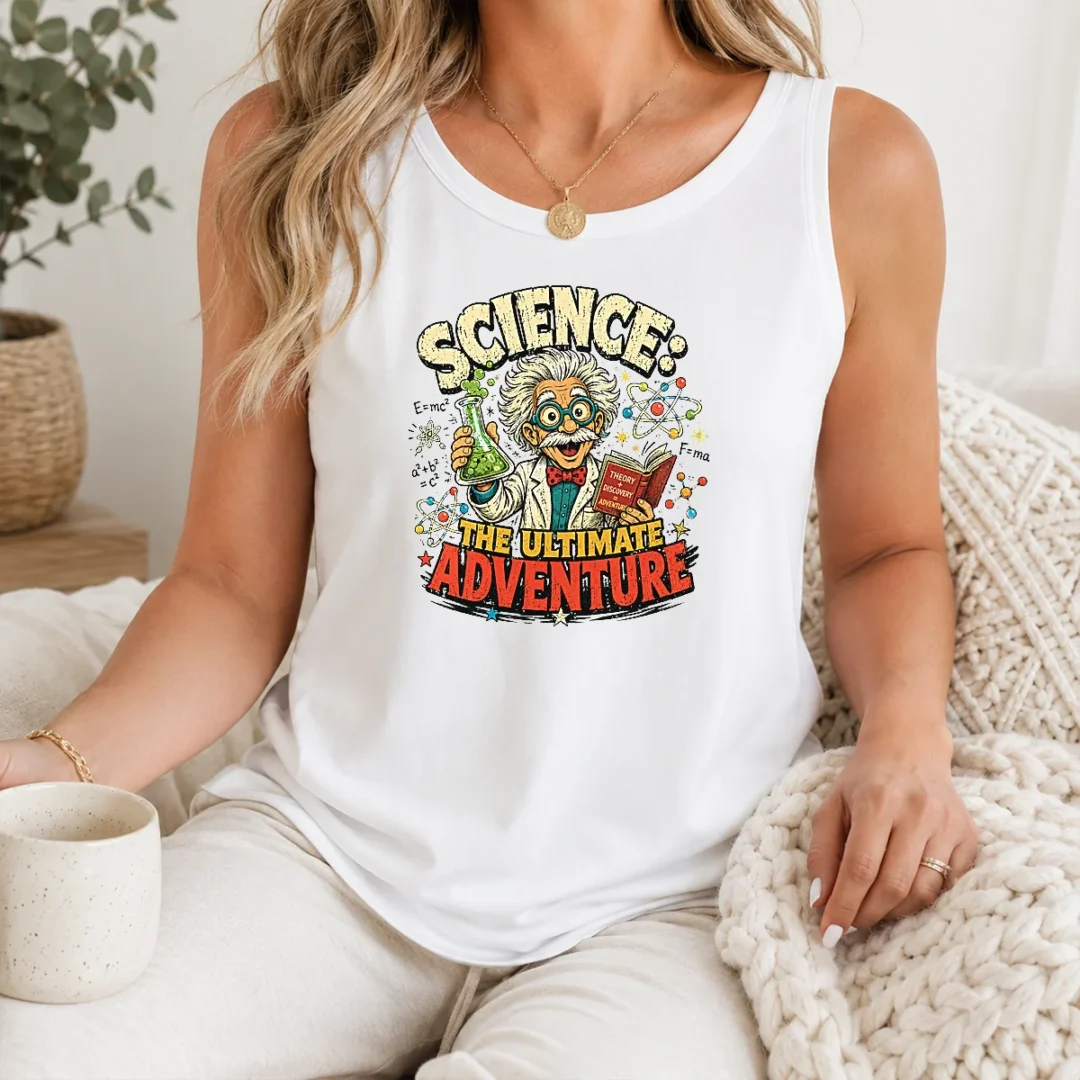Hot Science The Ultimate Adventure Retro Distressed Tank Top Hot Science The Ultimate Adventure Retro Distressed Tank Top