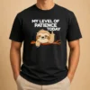 Hot Sloth Middle Finger My Level Of Patience Today Cartoon