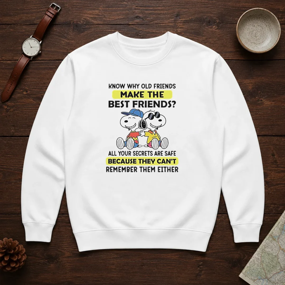 hot-snoopy-joe-cool-peanuts-know-why-old-friends-make-the-best-friends-sweater Hot Snoopy Joe Cool Peanuts Know Why Old Friends Make The Best Friends Sweater