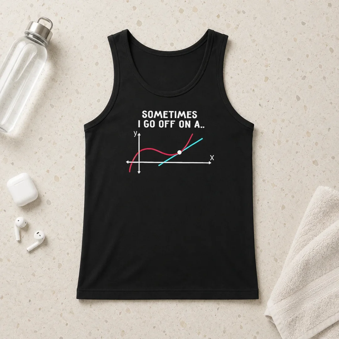 hot-sometimes-i-go-off-on-a-tangent-math-graph-tank-top Hot Sometimes I Go Off On A Tangent Math Graph Tank Top