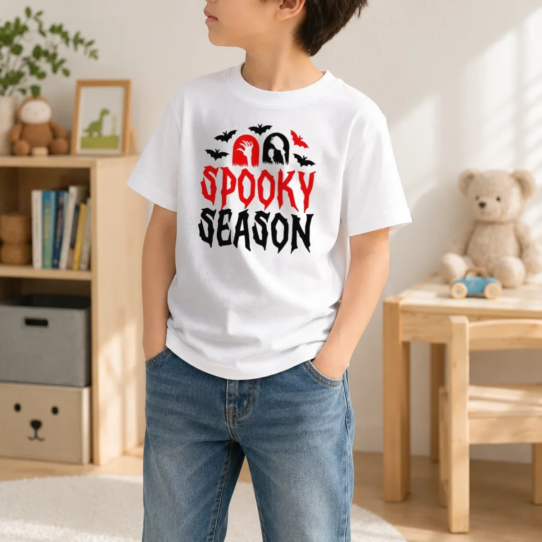 hot-spooky-season-halloween-bats-witch-broom-zombie-kids-t-shirt-kid-t-shirt Hot Spooky Season Halloween Bats Witch Broom Zombie Kids T-Shirt