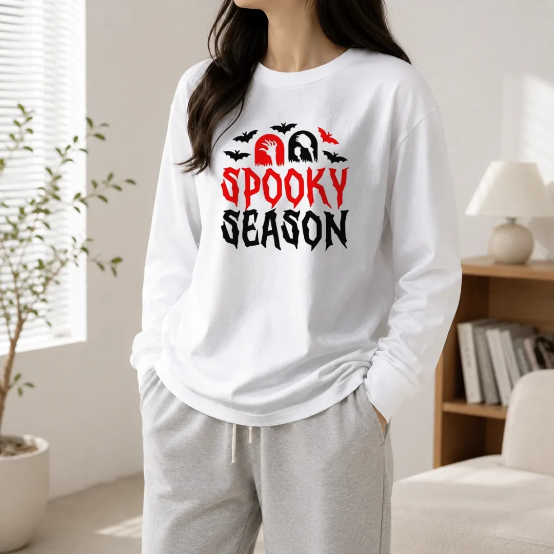 hot-spooky-season-halloween-bats-witch-broom-zombie-long-sleeve-shirt Hot Spooky Season Halloween Bats Witch Broom Zombie Long Sleeve Shirt