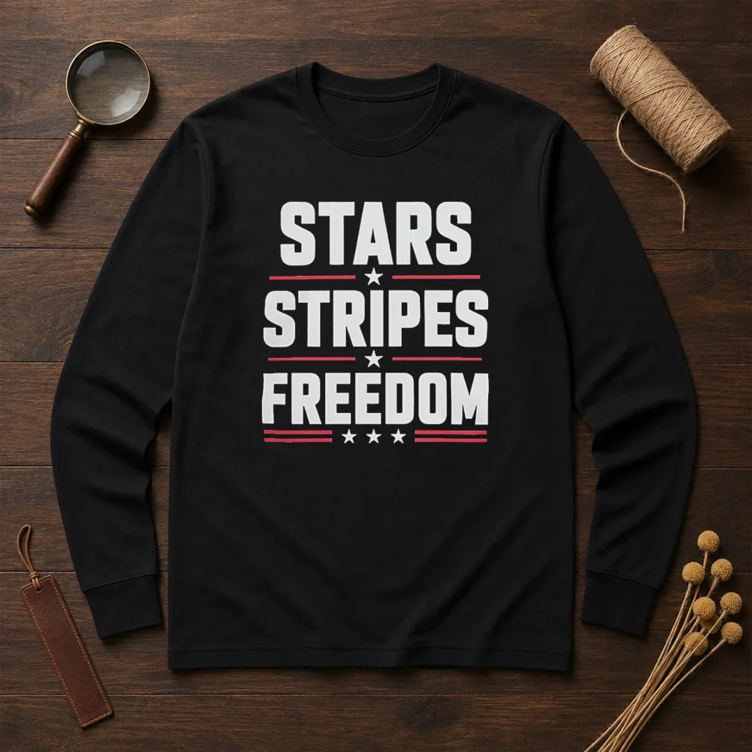hot-stars-stripes-freedom-fourth-of-july-patriotic-american-independence-day-long-sleeve-shirt Hot Stars Stripes Freedom Fourth Of July Patriotic American Independence Day Long Sleeve Shirt