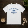 Hot Sterling Point Marina Ellis t shirt in classic crew neck style with vibrant graphic print