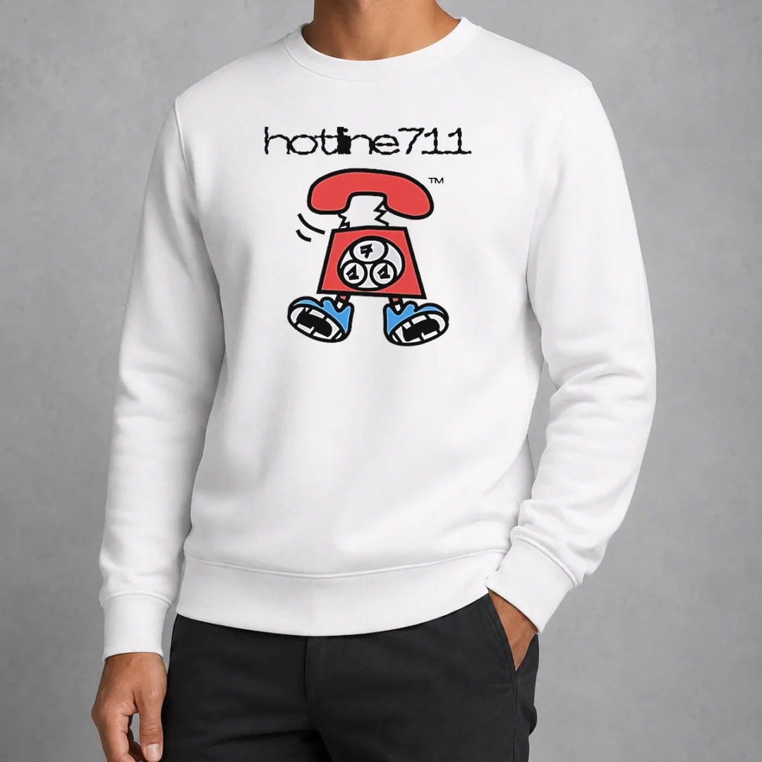 hot-telephone-cartoon-hotline711-sweater Hot Telephone Cartoon Hotline711 Sweater