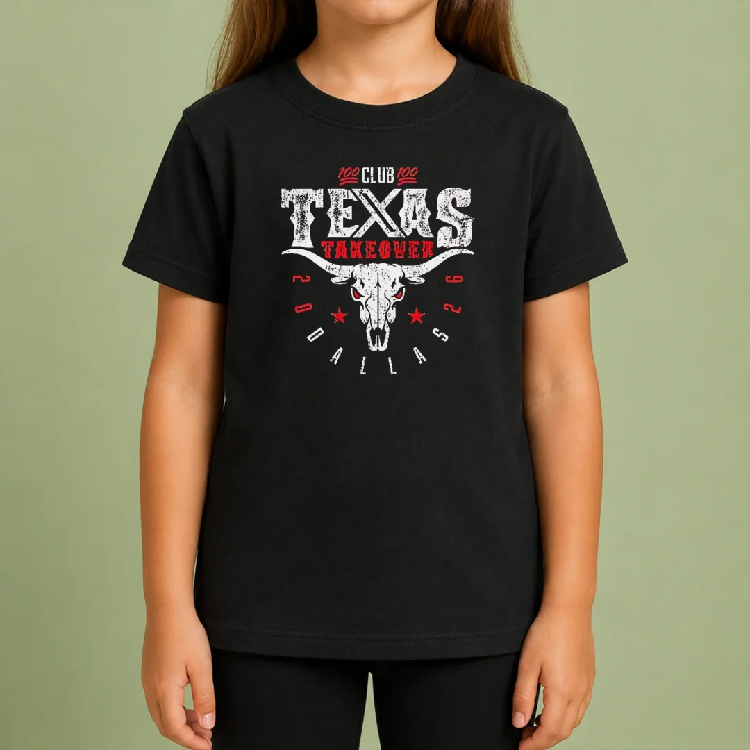 Hot Texas Takeover Club Dallas 2026 Kids T Shirt Hot Texas Takeover Club Dallas 2026 Kids T-Shirt