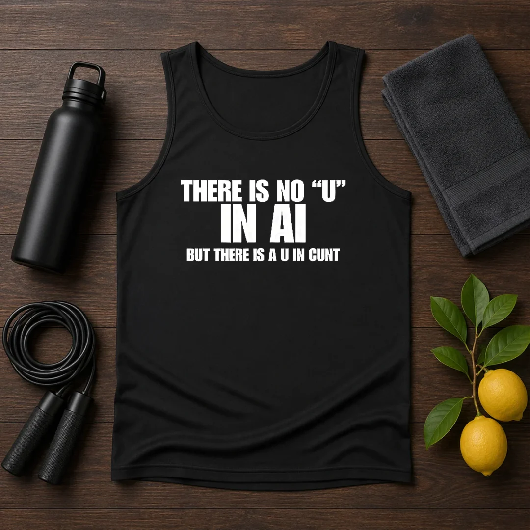 hot-there-is-no-u-in-ai-but-there-is-a-u-in-cunt-tank-top Hot There Is No U In AI But There Is A U In Cunt Tank Top