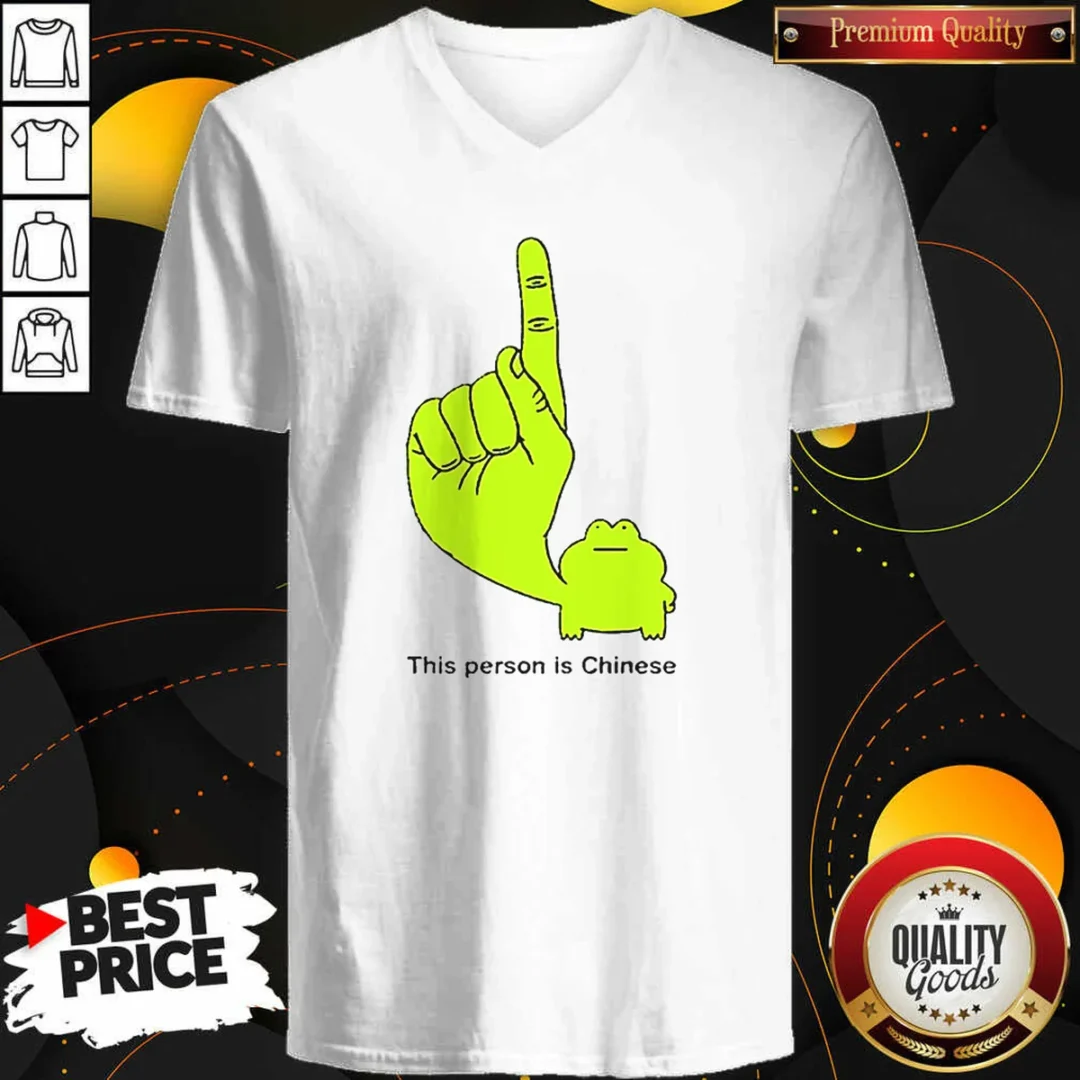 hot-this-person-is-chinese-green-frog-pointing-finger-meme-v-neck-shirt-v-neck-optimized Hot This Person Is Chinese Green Frog Pointing Finger Meme V-Neck Shirt