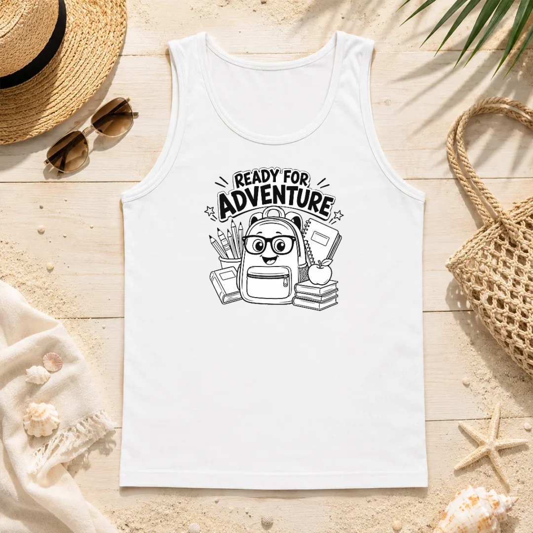 hot-top-back-to-school-adventure-line-art-tank-top