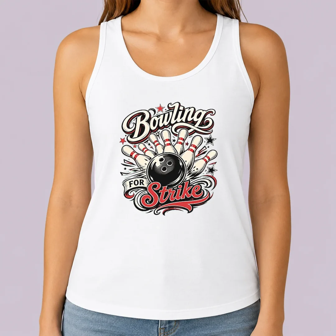 hot-top-bowling-for-strike-tattoo-tank-top Hot Top Bowling For Strike Tattoo Tank Top