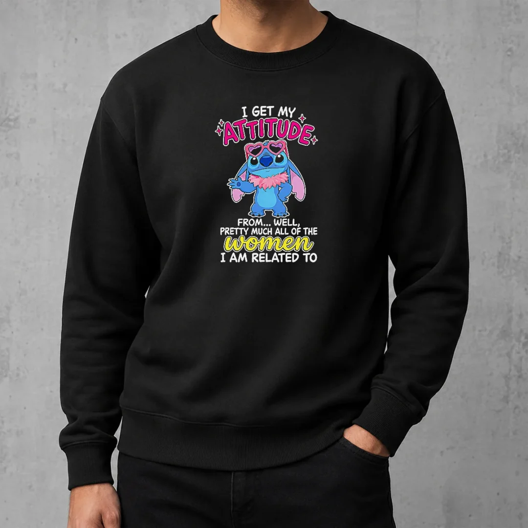 hot-top-i-get-my-attitude-from-well-pretty-much-all-of-the-women-i-am-related-to-sweater-1 Hot Top I Get My Attitude From Well Pretty Much All Of The Women I Am Related To Sweater