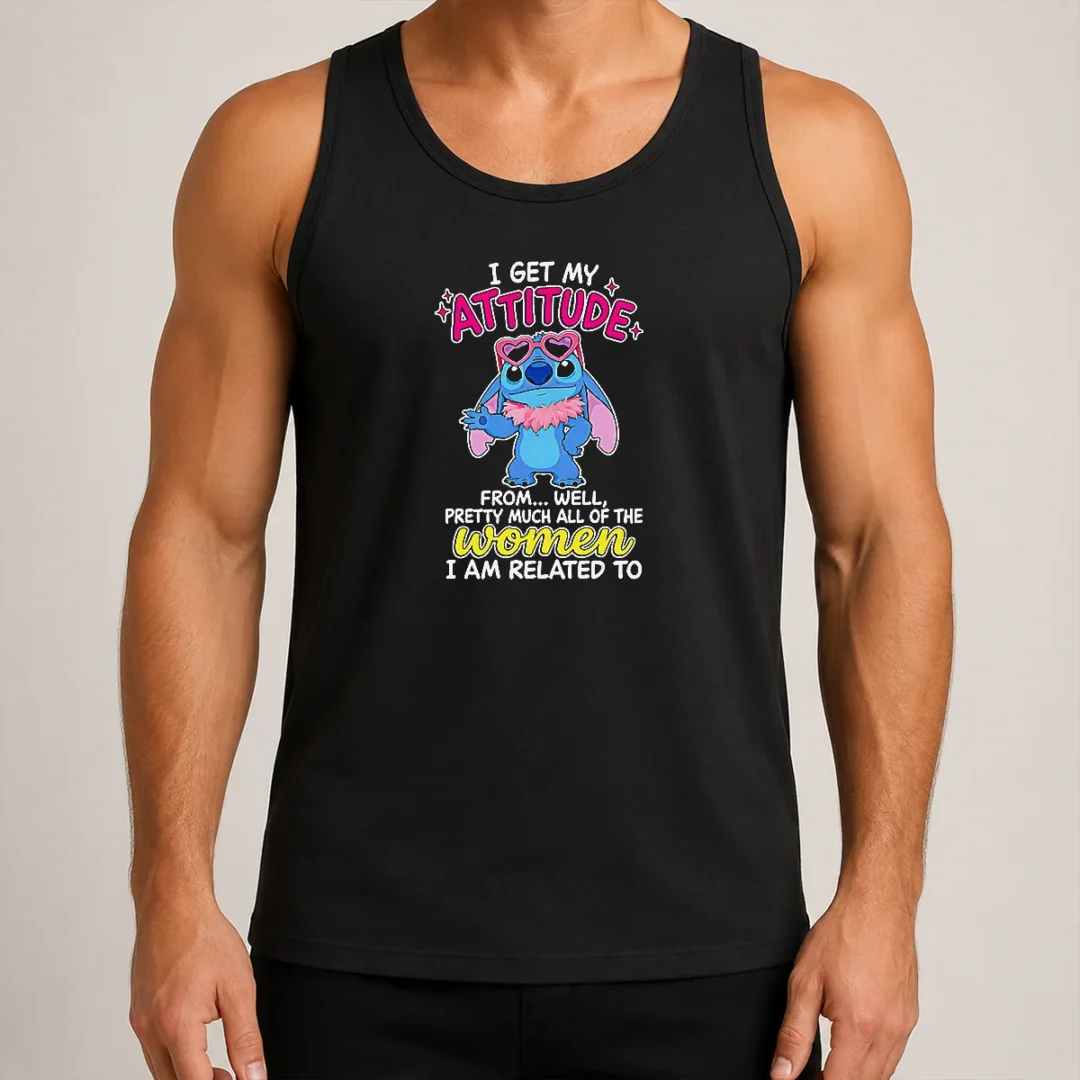 hot-top-i-get-my-attitude-from-well-pretty-much-all-of-the-women-i-am-related-to-tank-top-1 Hot Top I Get My Attitude From Well Pretty Much All Of The Women I Am Related To Tank Top