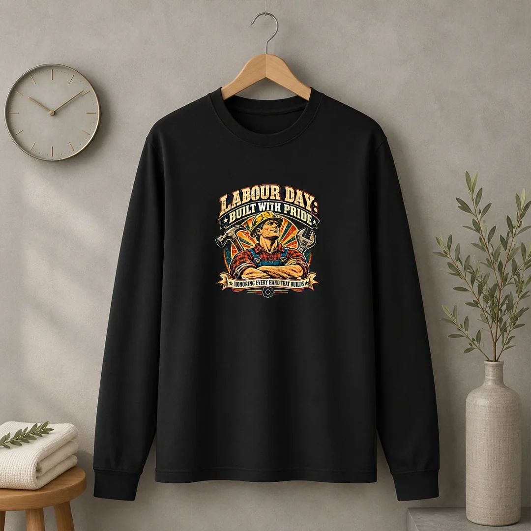 hot-vintage-style-labour-day-holiday-long-sleeve-shirt Hot Vintage Style Labour Day Holiday Long Sleeve Shirt