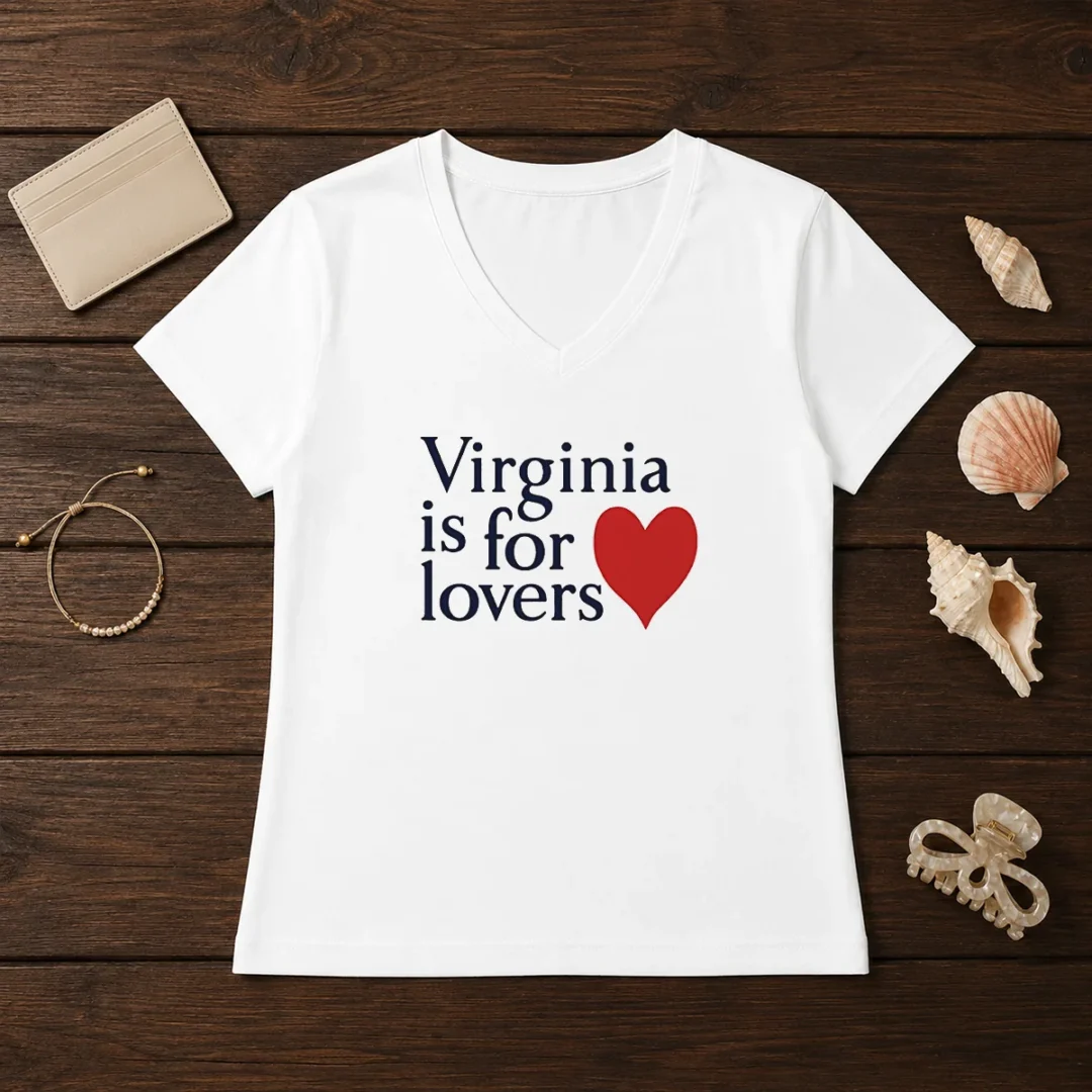 hot-virginia-is-for-lovers-v-neck-shirt Hot Virginia Is For Lovers V-Neck Shirt