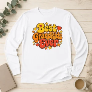 Good Awesome Groovy Retro Grandkids Celebration Long Sleeve Shirt