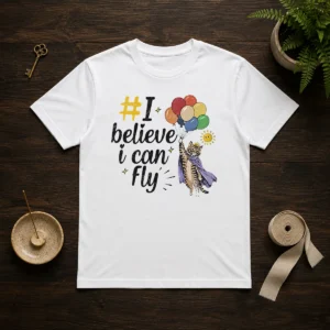 Nice I Believe I Can Fly Cat Balloons