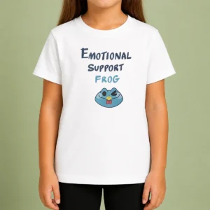 Original Emotional Support Frog Fizzarolli Kids T-Shirt
