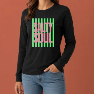 Funny Salty Soul Retro Stripes Sunshine Long Sleeve Shirt