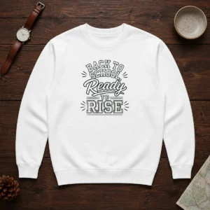 Good Back To School Ready To Rise Line Art Sweater