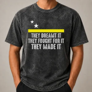 Pretty Hot Uracao Flag They Dreamed It Fought For It Washed T-Shirt