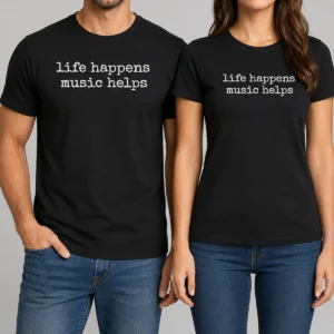 Funny Life Happens Music Helps Inspirational Quote